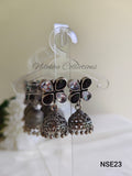 Floral stone jhumkas | NSE23