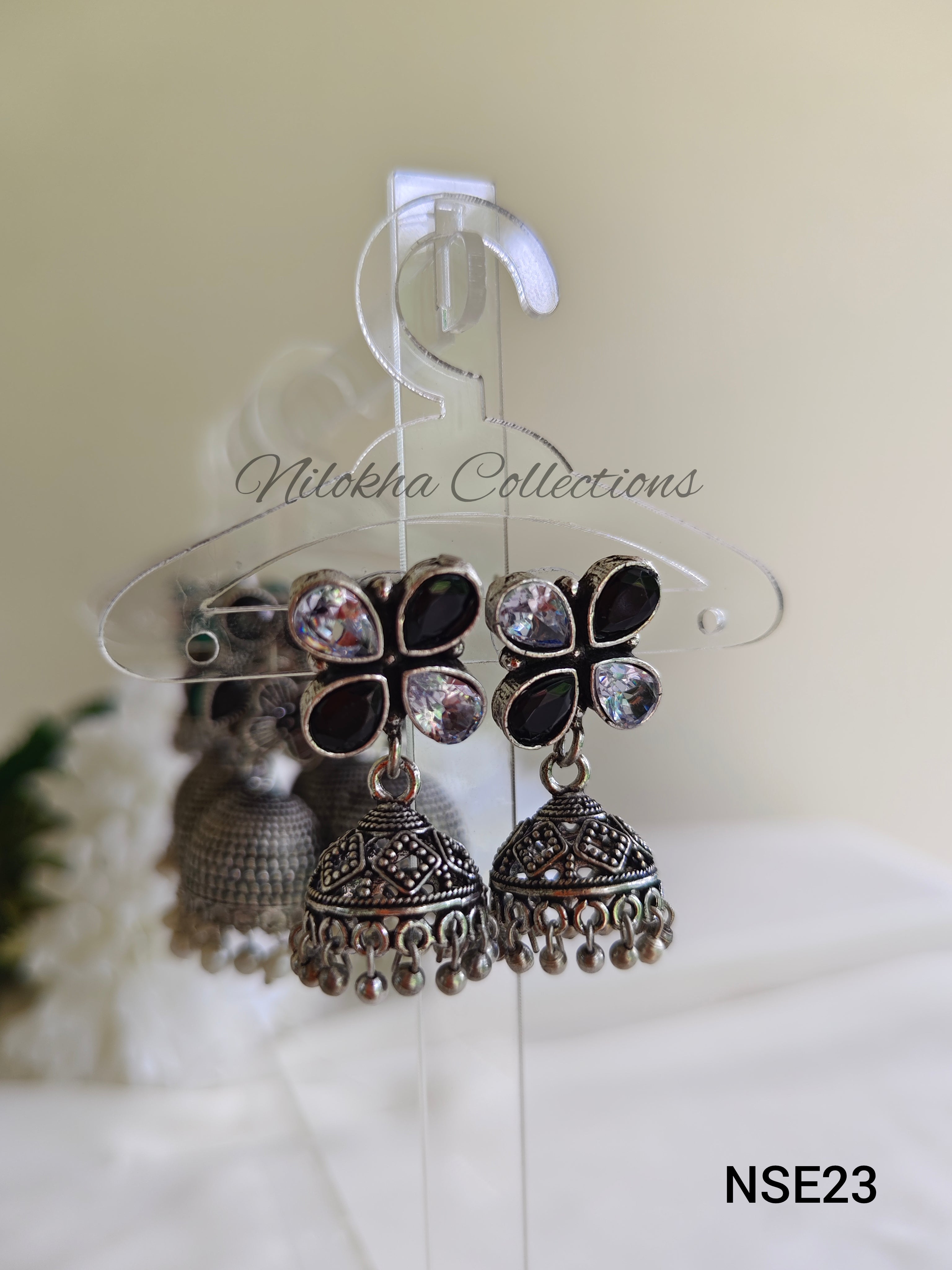 Floral stone jhumkas | NSE23