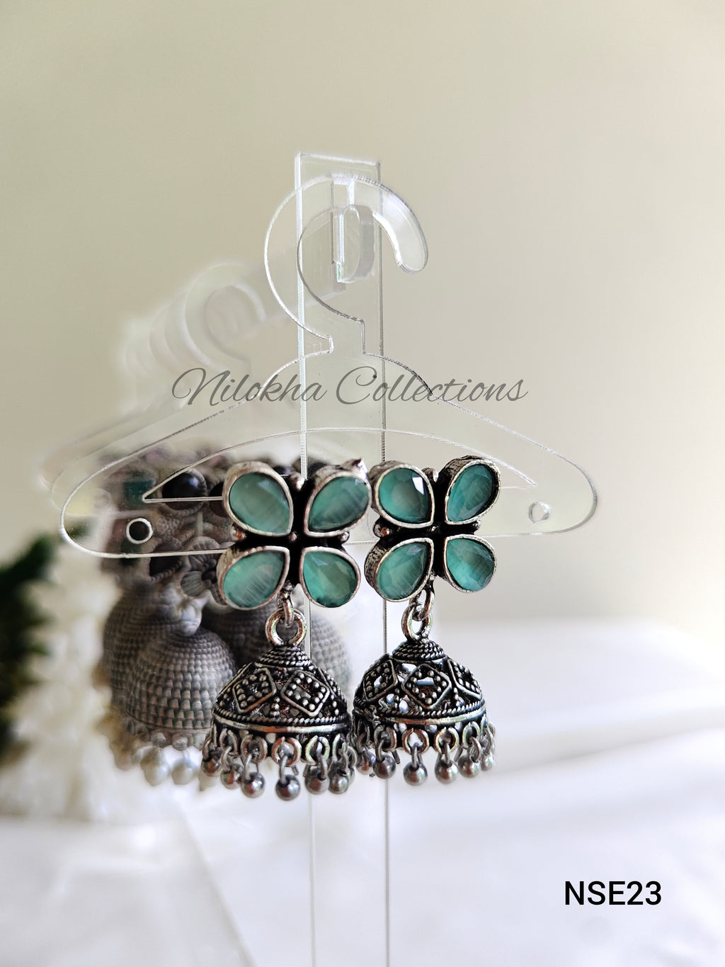 Floral stone jhumkas | NSE23