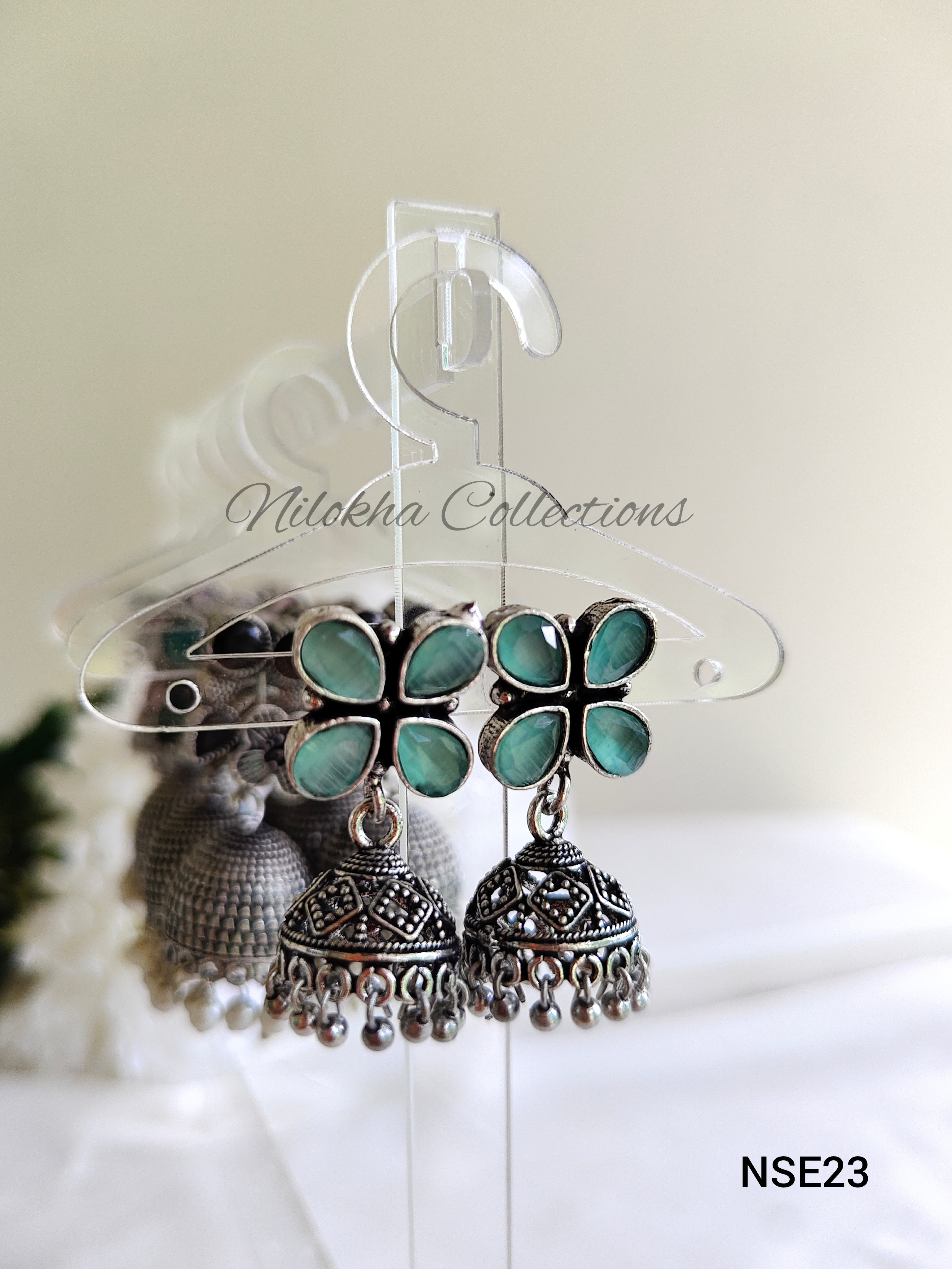Floral stone jhumkas | NSE23