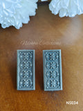 Rectangle pattern earrings | NSE04