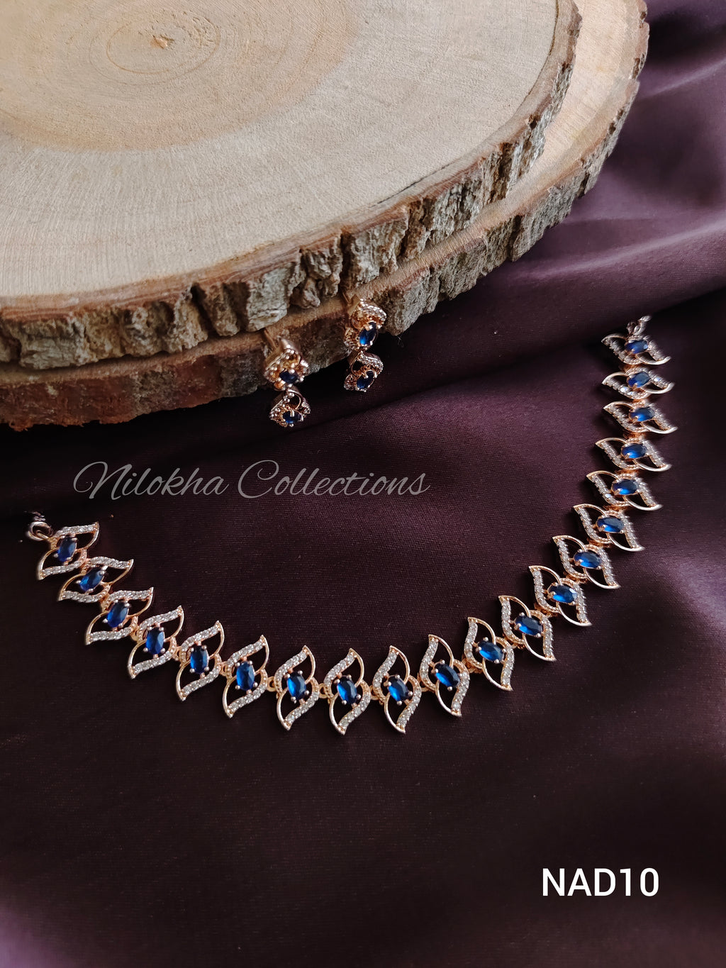Twisted patterned AD necklace | NAD10