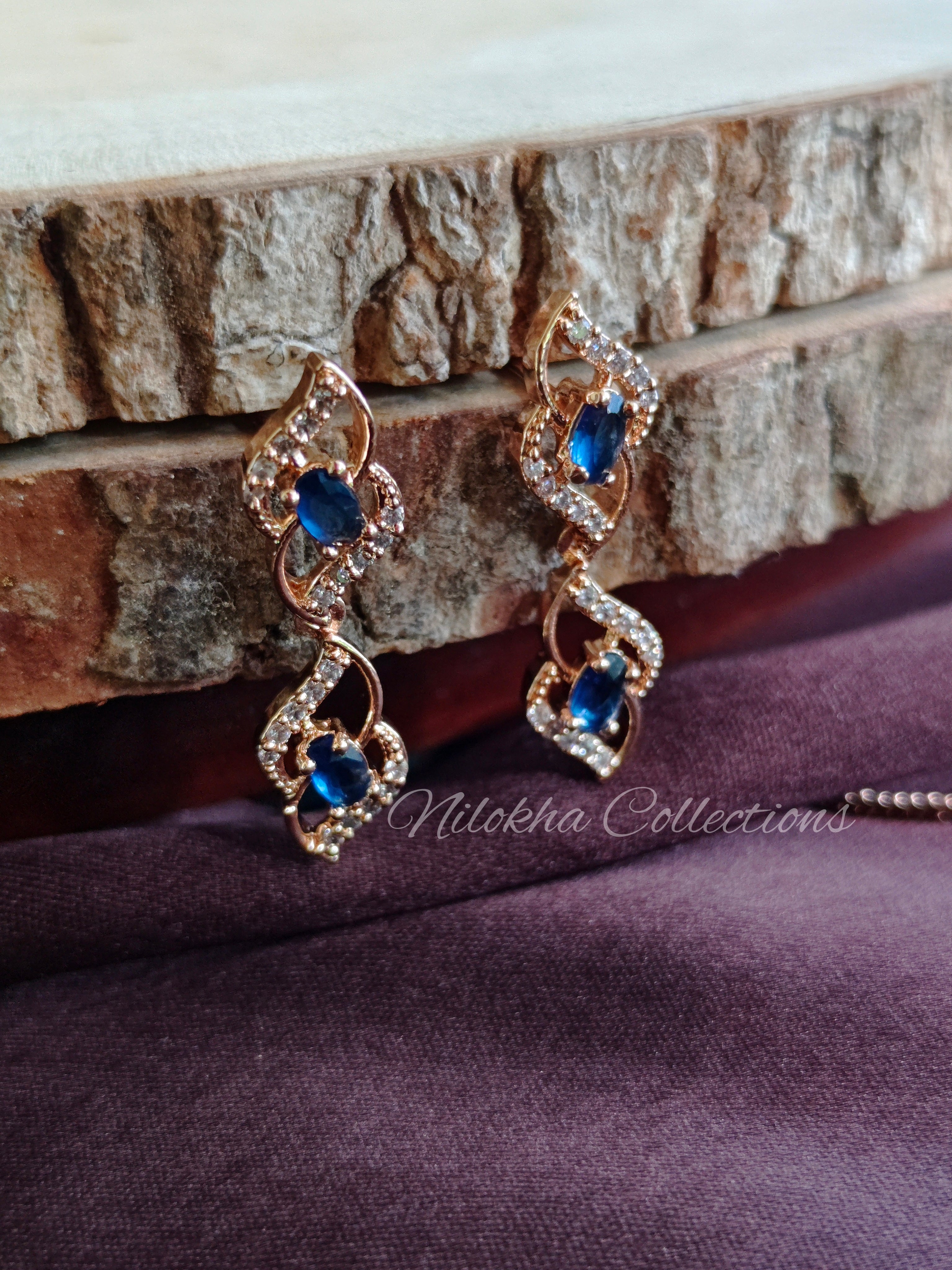 Twisted patterned AD necklace | NAD10