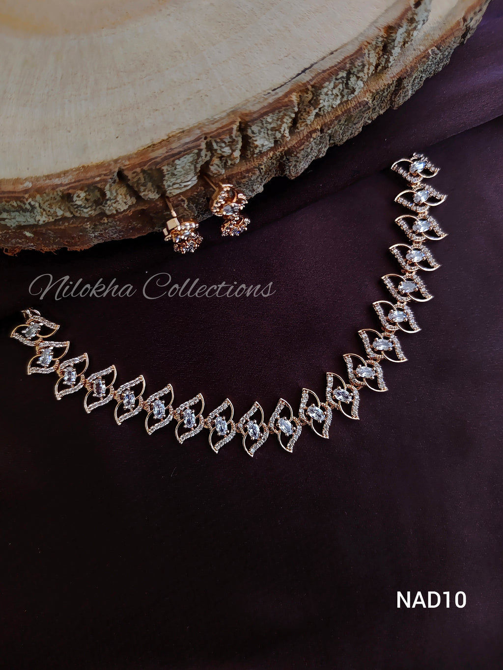 Twisted patterned AD necklace | NAD10