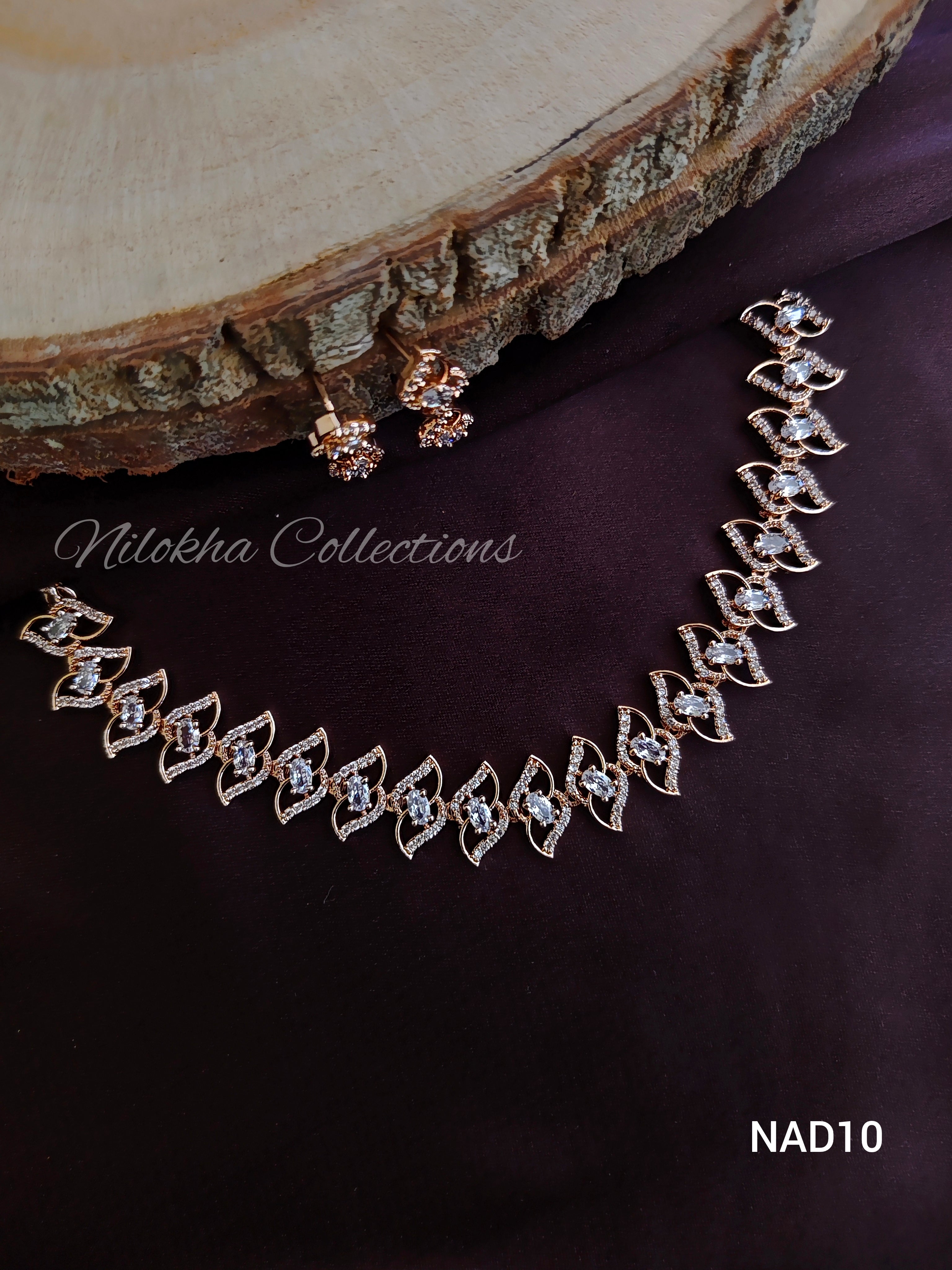 Twisted patterned AD necklace | NAD10