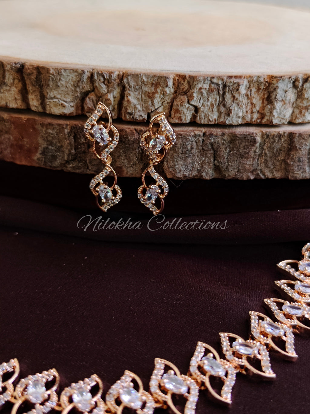 Twisted patterned AD necklace | NAD10