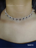 Floral blue AD necklace | NAD13