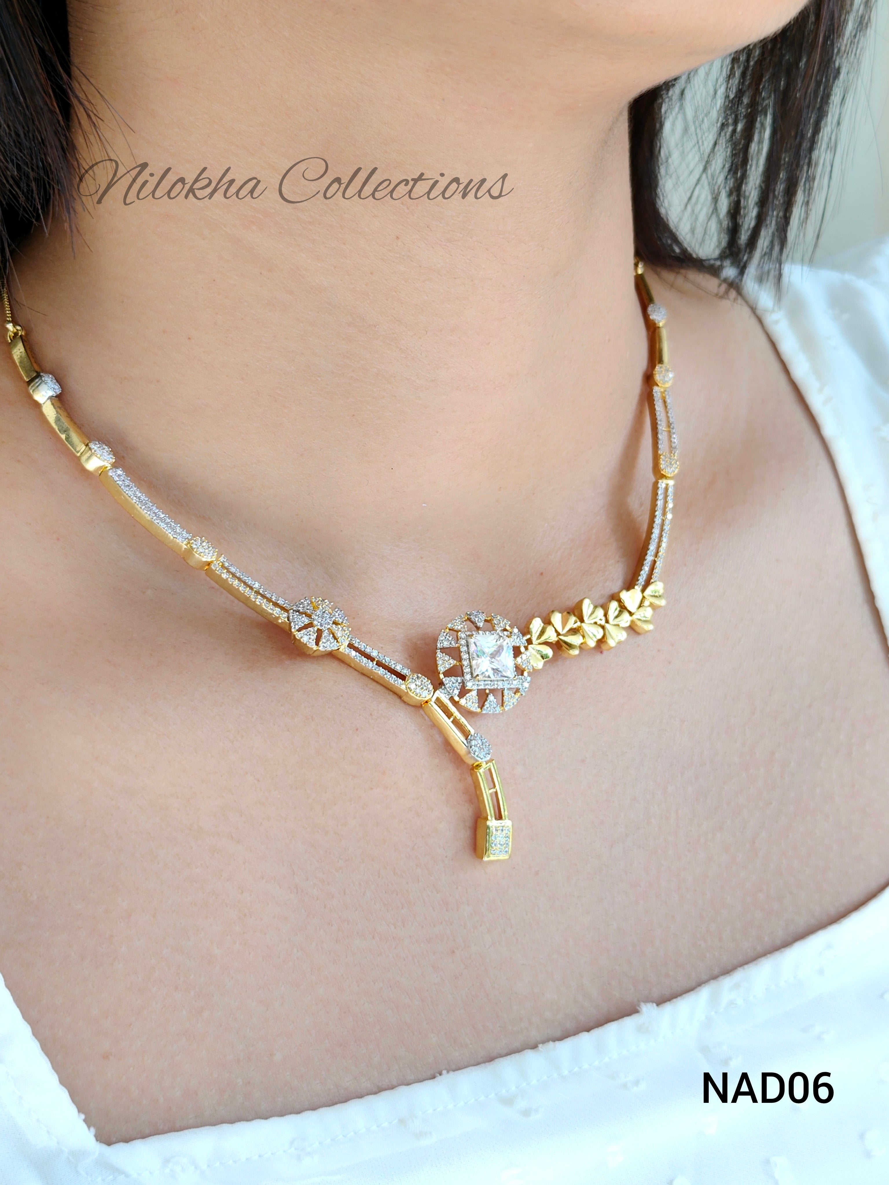 Unique AD necklace with earrings | NAD06