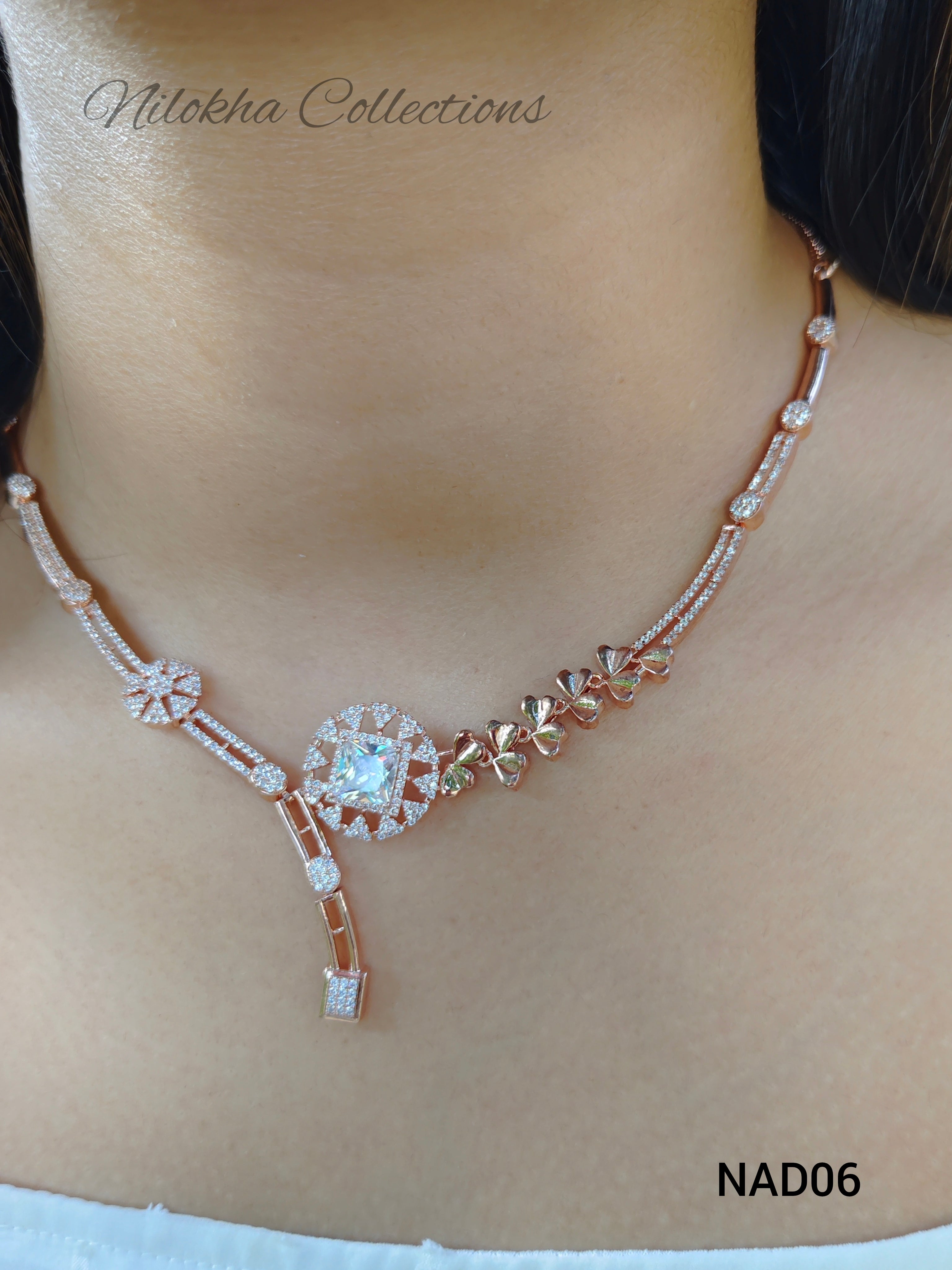 Unique AD necklace with earrings | NAD06
