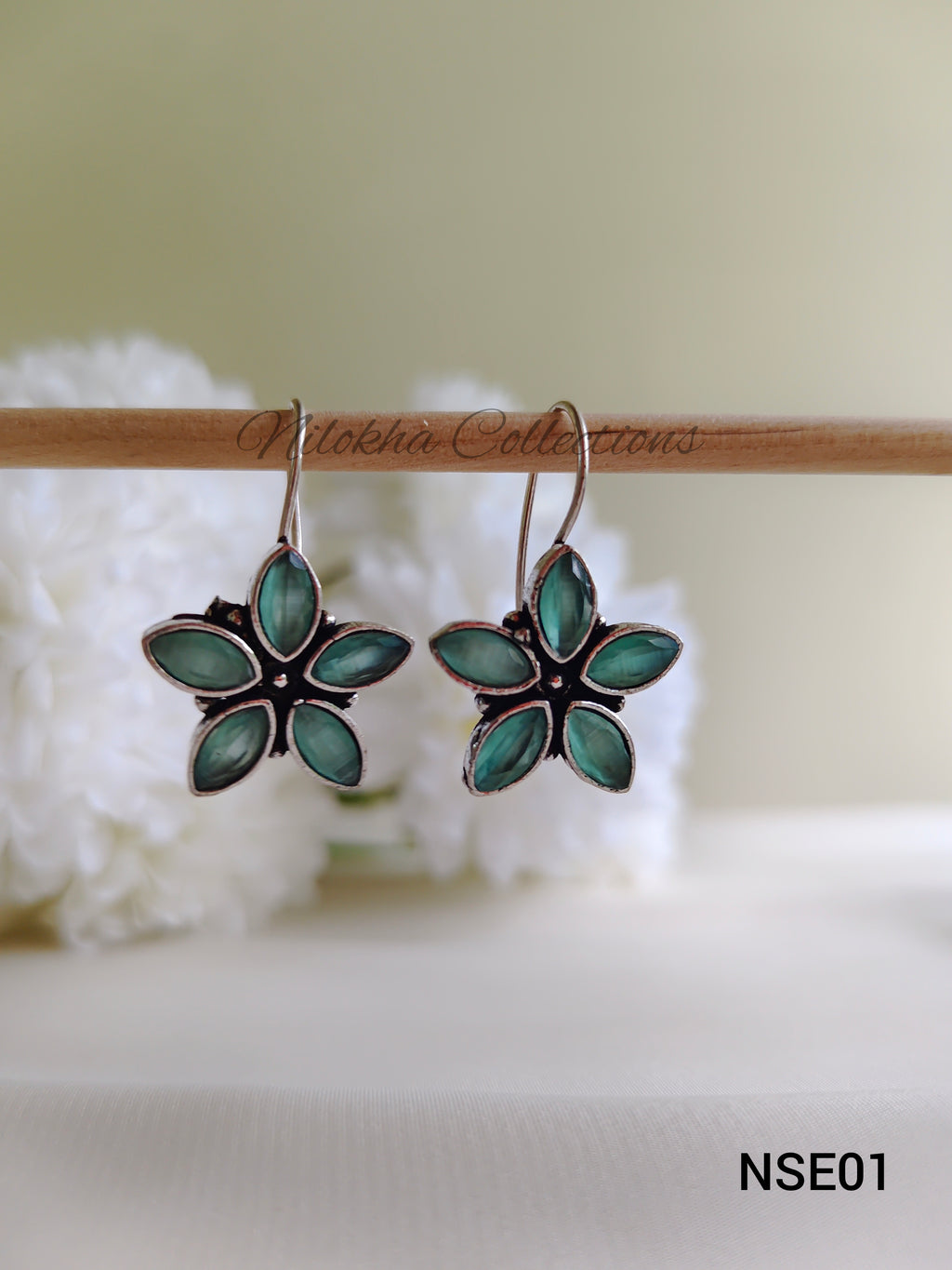Floral drop earrings | NSE01