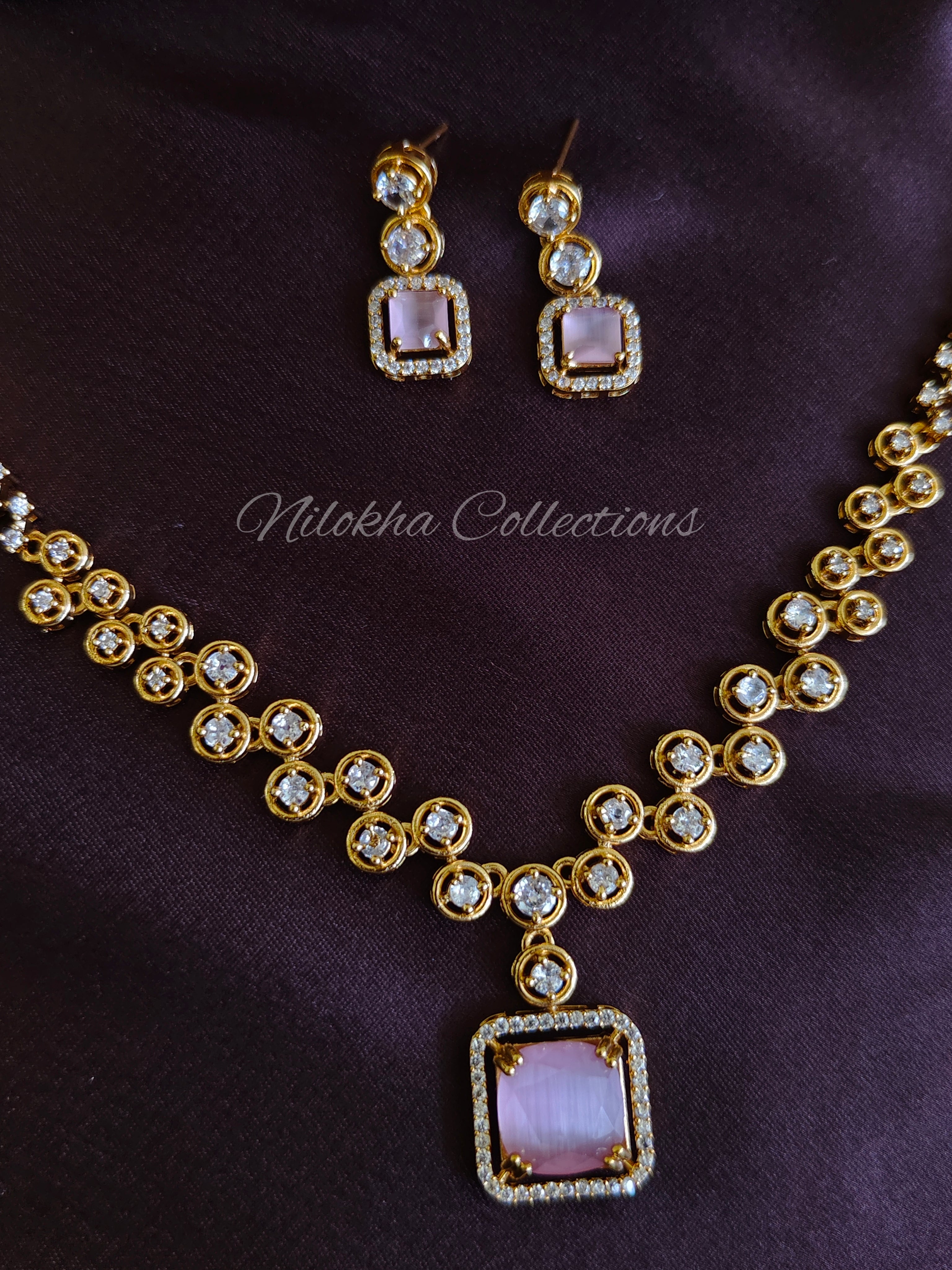 AD necklace with square pendant | NAD26
