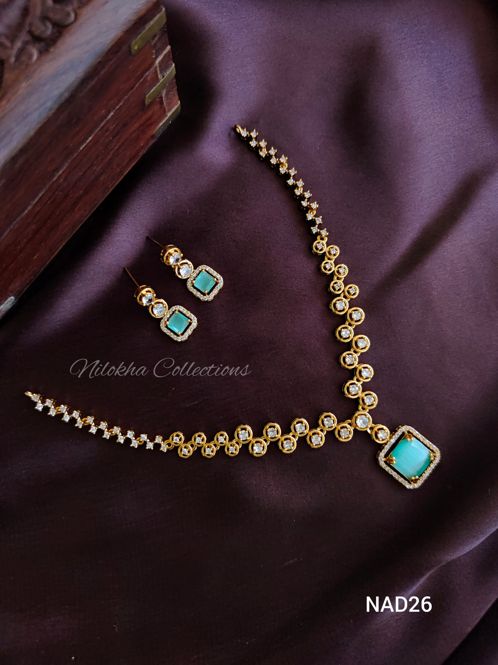 AD necklace with square pendant | NAD26