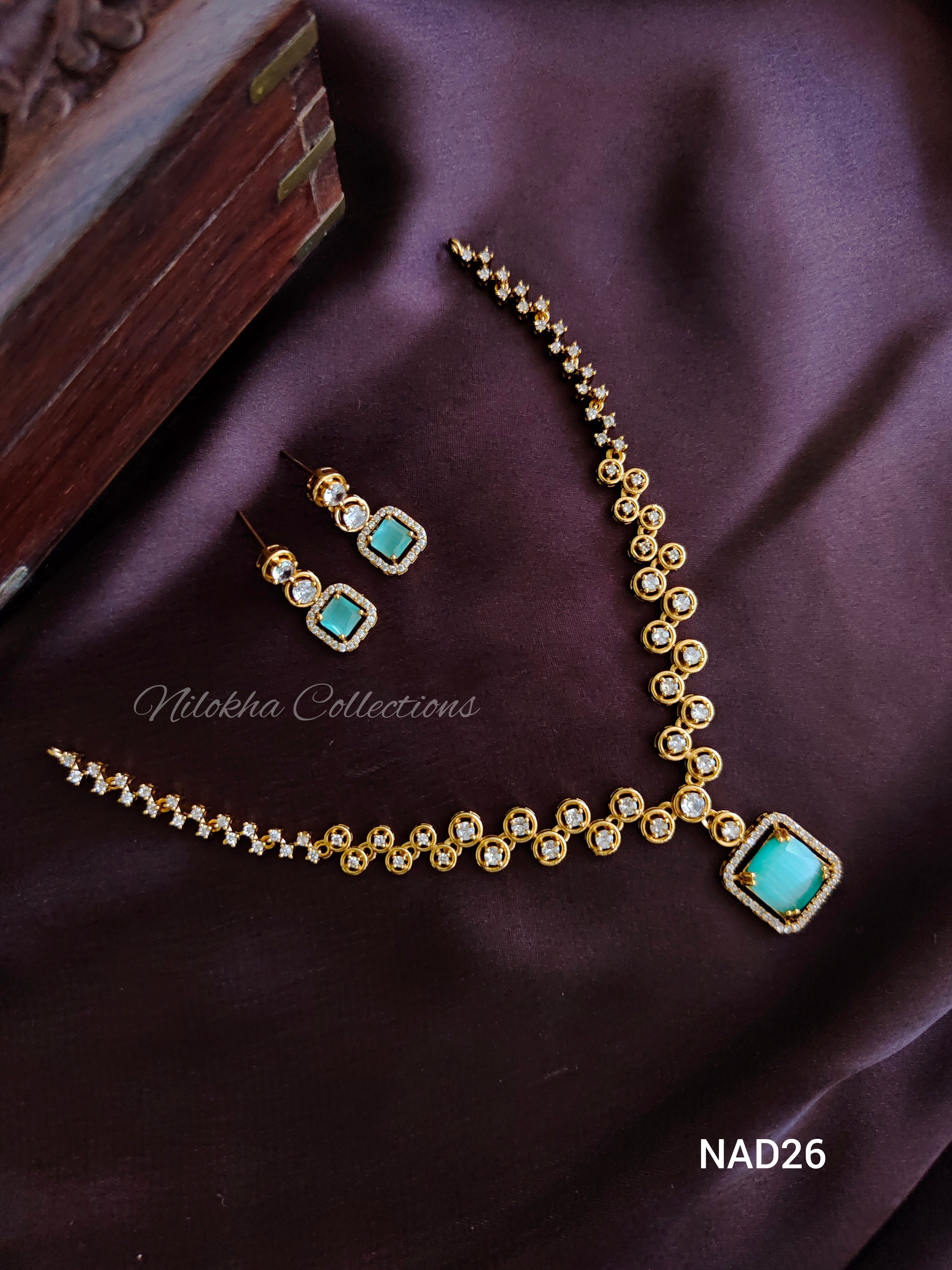 AD necklace with square pendant | NAD26