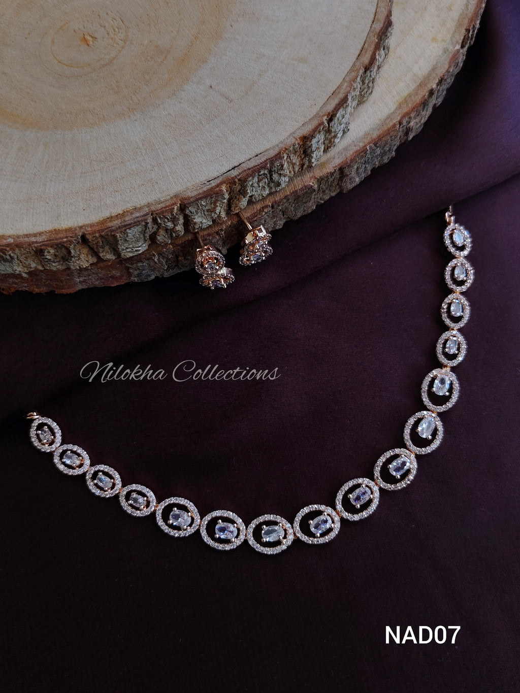 AD necklace with earrings | NAD07
