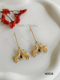 Reindeer stick earrings| NGE28