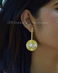 Stick earrings with pearls | NGE17