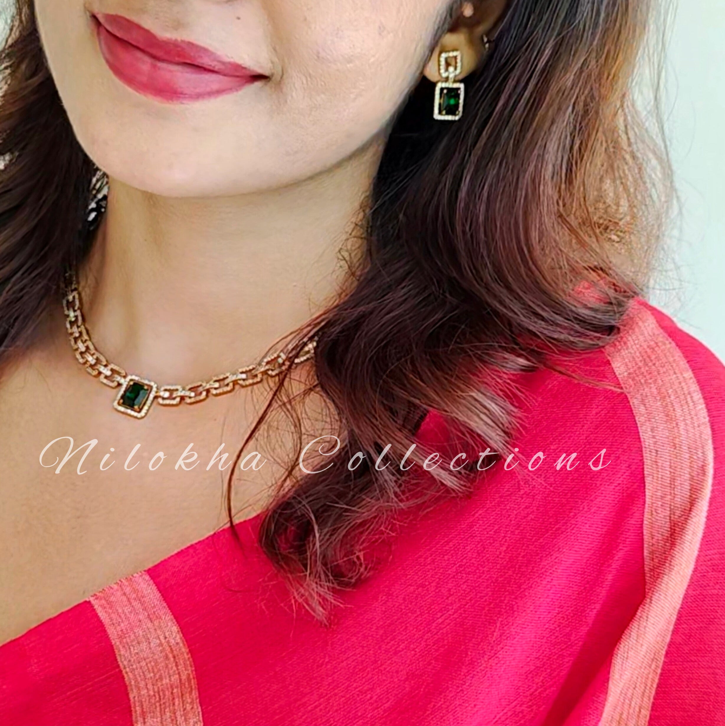 Square link AD necklace | NAD41