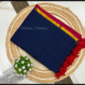 120 count mul cotton saree with zari border | NCC23
