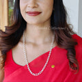 2 layer Long chain with rice pearls | NAN240B
