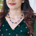 Monalisa beads chain with golden detailing |NAN226