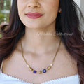 Simple monalisa bead chain with golden bead |NAN227