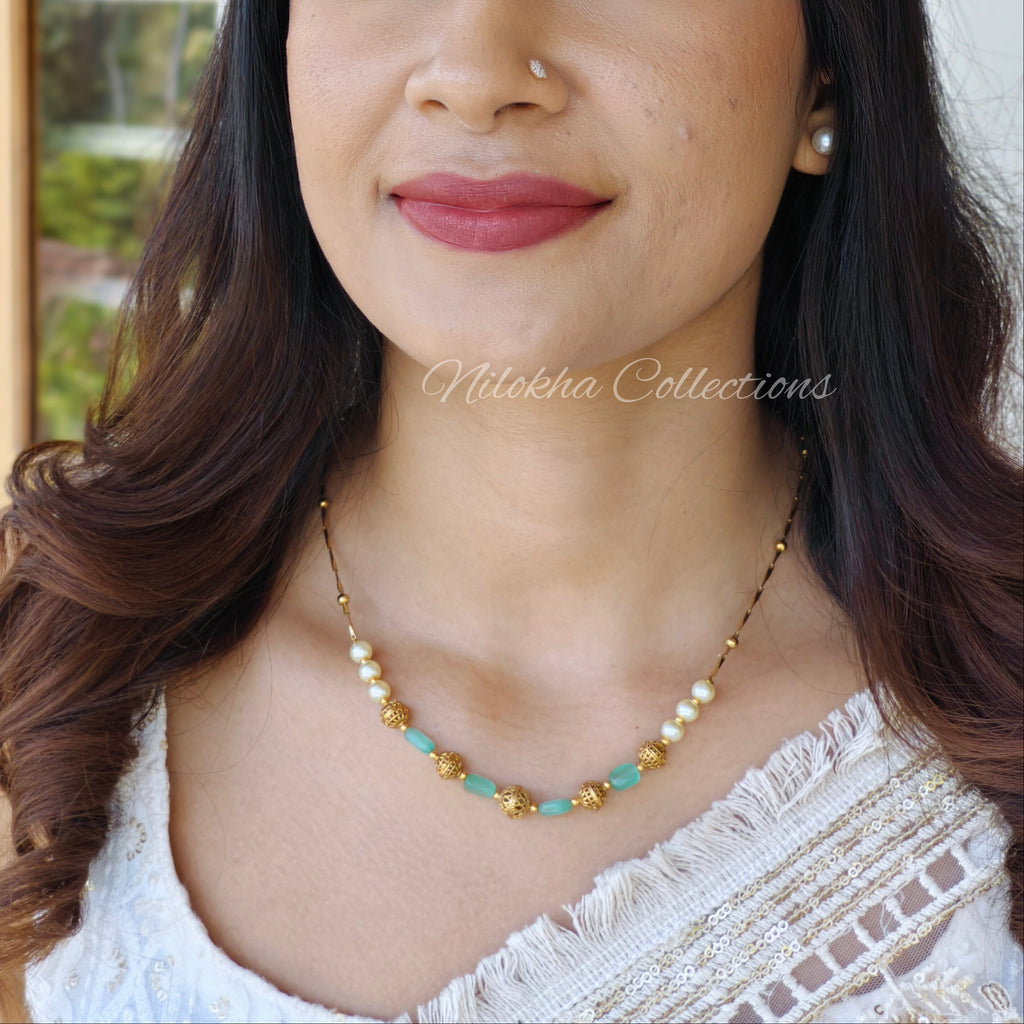 1 layer pearl with monalisa beads | NAN232