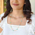 Long 2 layer pastel beads chain | NAN276
