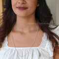 1 layer long chain with small pearls | NAN288A