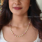 1 layer pearl chain with monalisa beads | NAN289