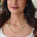 1 layer pearl chain with monalisa beads | NAN289
