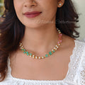 2 layer pearl chain with monalisa beads | NAN291