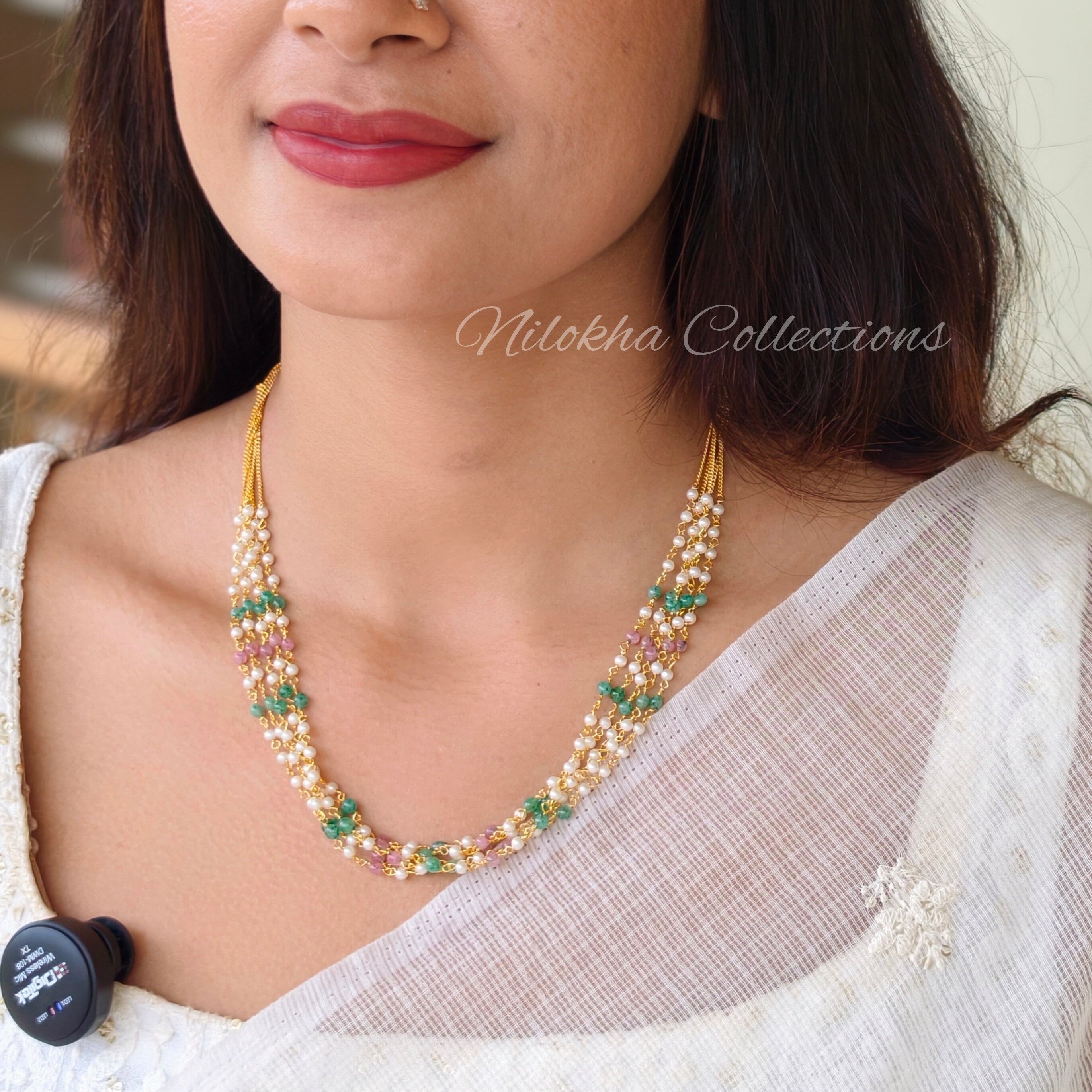 5 layer chain with multi beads | NAN307B