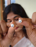 Single pearl stud - Large size | NTE50C