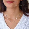1 layer pearl and bead combo chain | NAN302