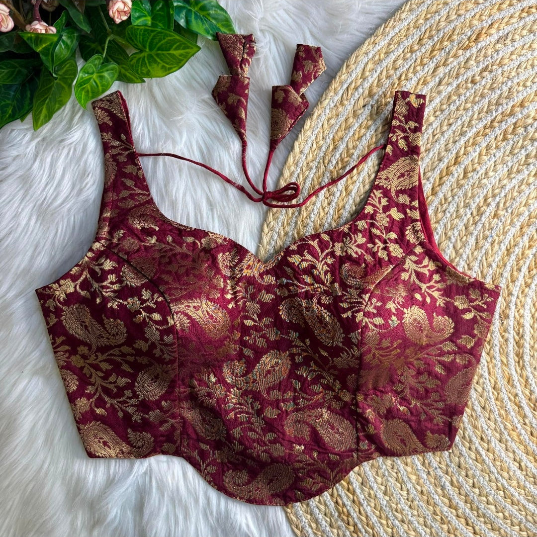 Banarasi corset blouse | NCBL08