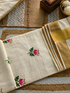 Embroidered kerala saree | NCO35