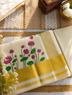 Lotus tissue kerala saree | NCO53
