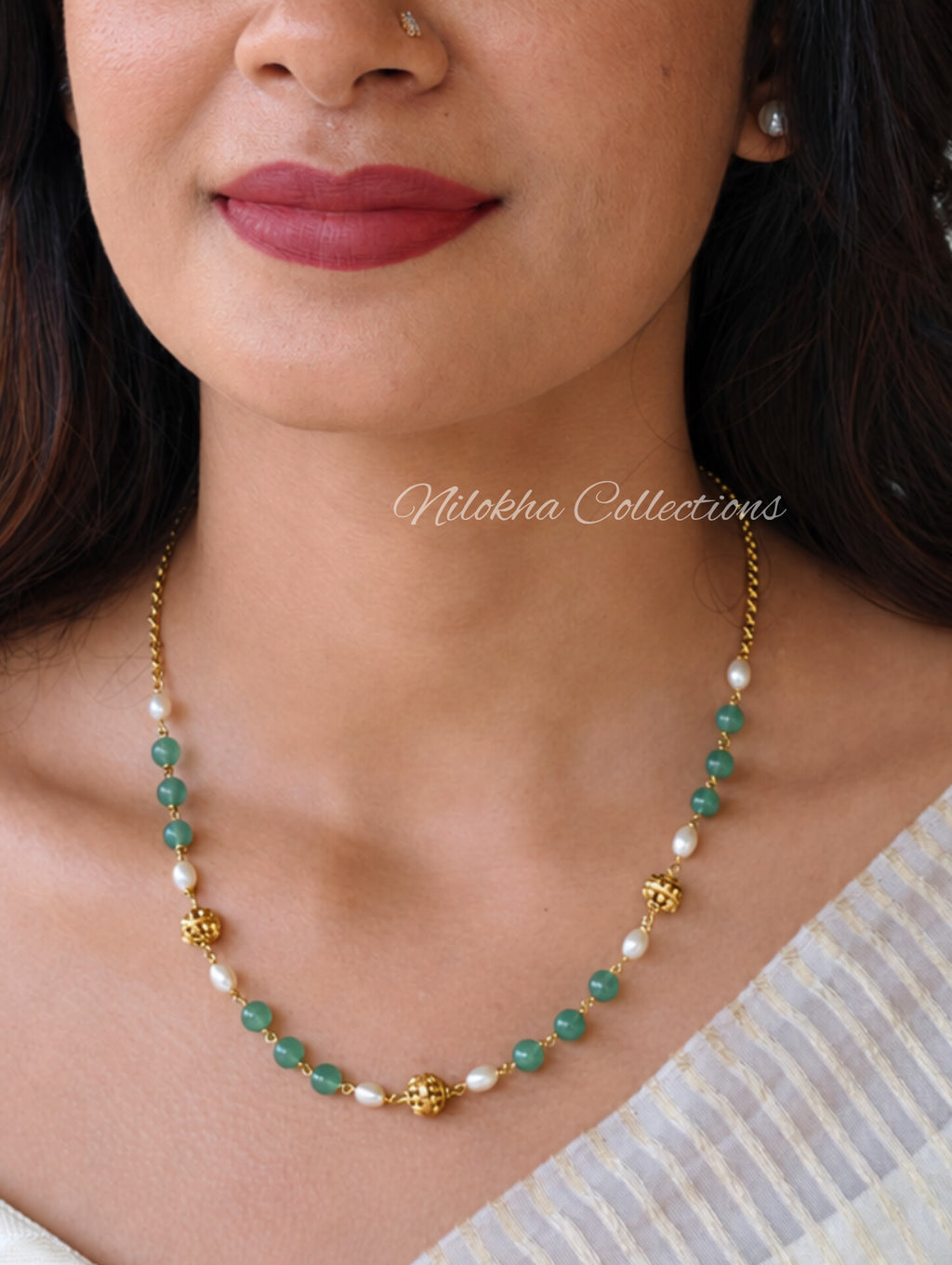 Simple 1 layer pearl chain | NAN366
