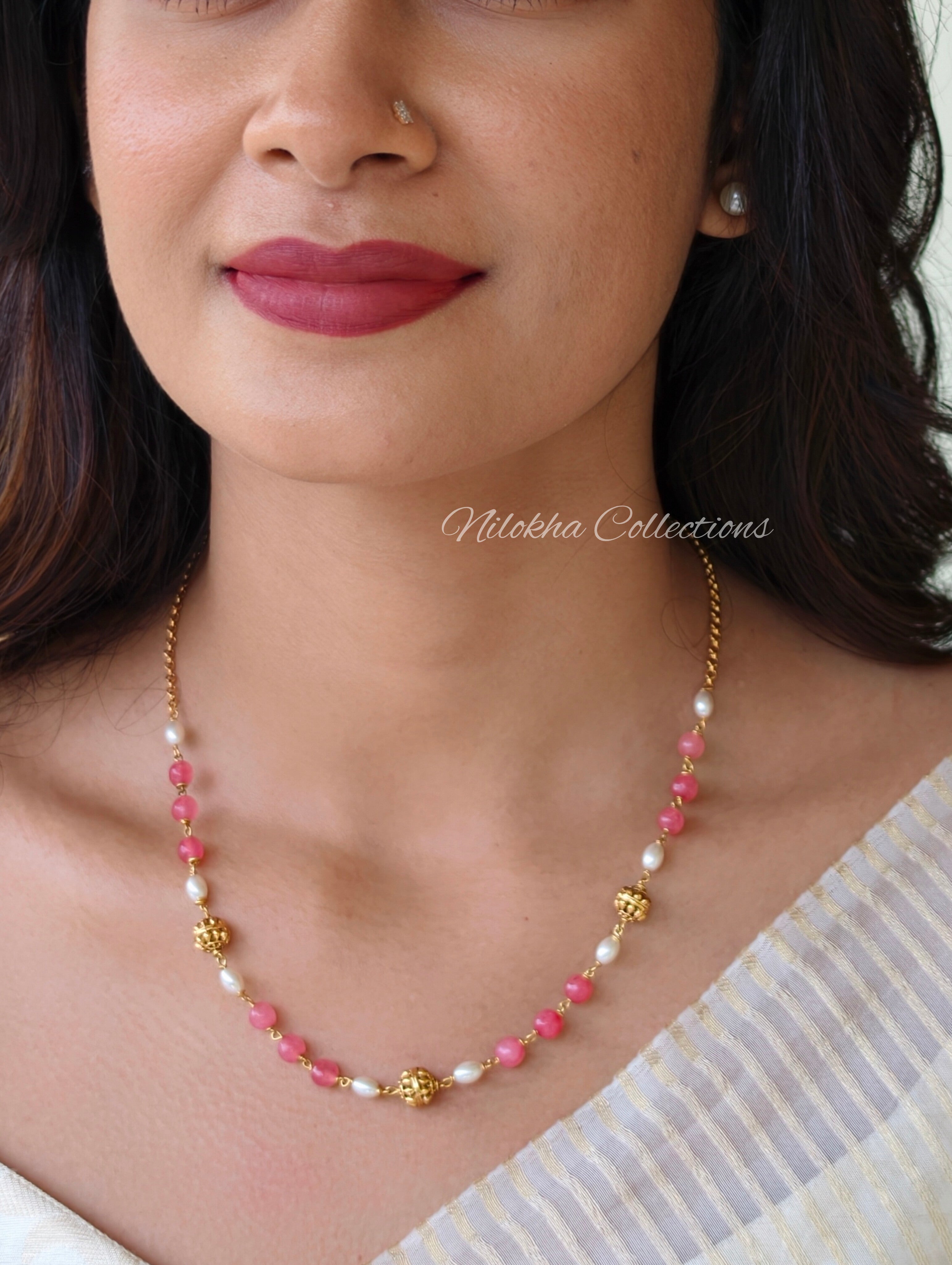 Simple 1 layer pearl chain | NAN366