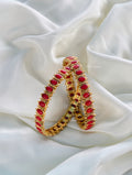 Coral red bangles | NB34