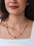 1 layer pearl chain with golden balls | NAN416