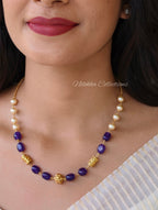 1 later pearl chain with monalisa beads | NAN372