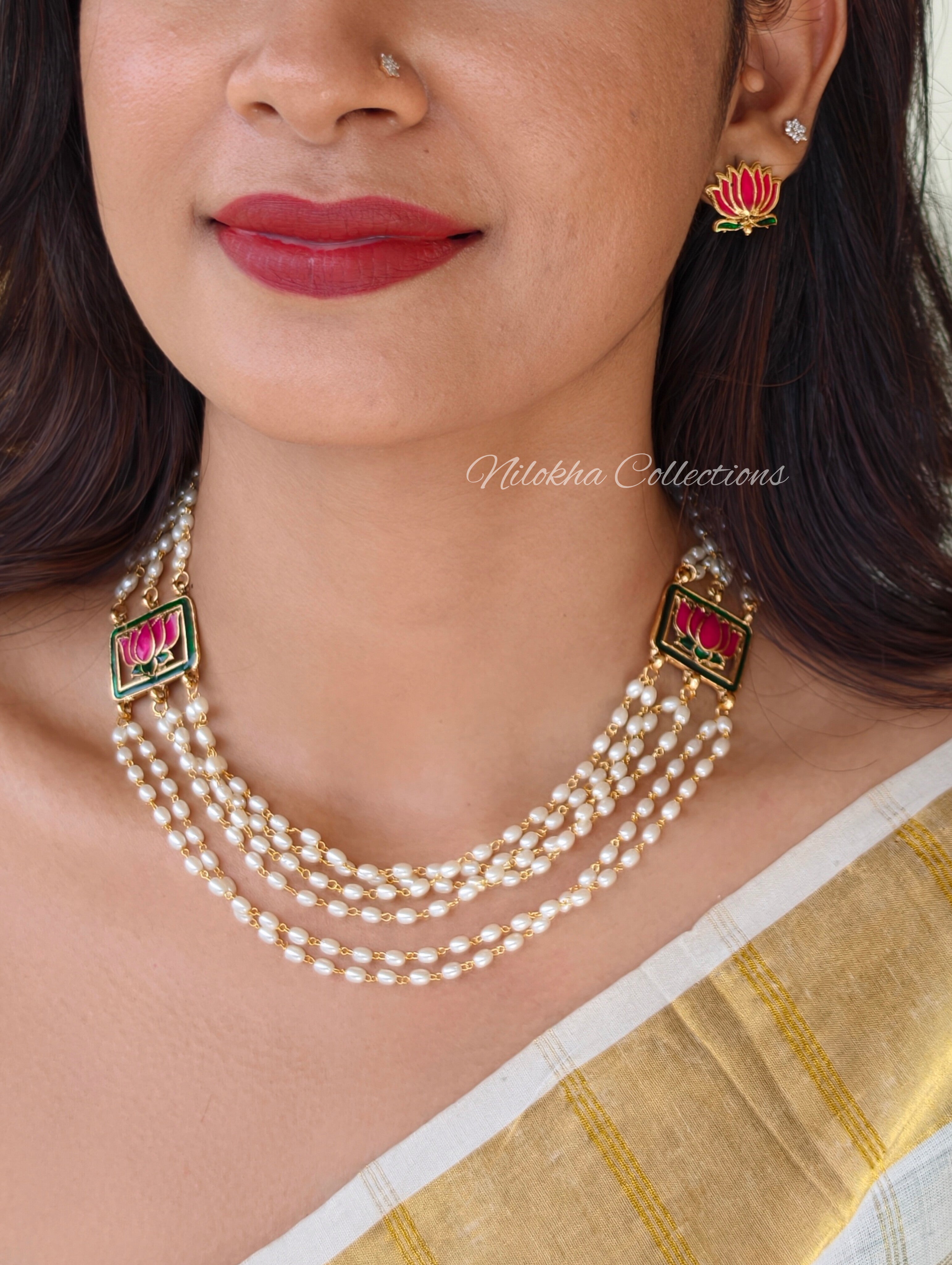 Lotus necklace set | NAN400