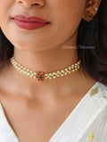 Floral pearl choker | NAN359