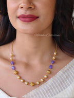 1 layer pearl chain with monalisa beads| NAN373