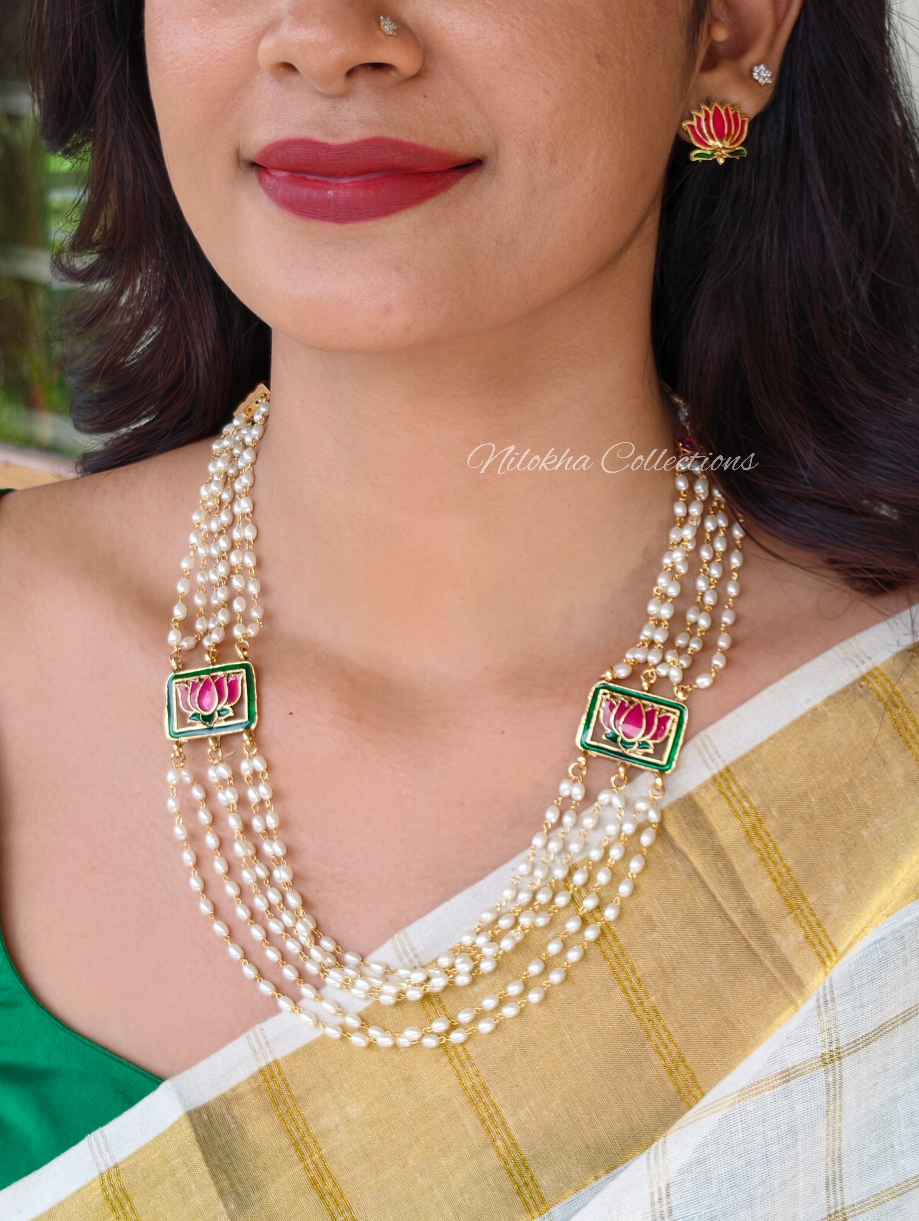 Lotus necklace set | NAN400