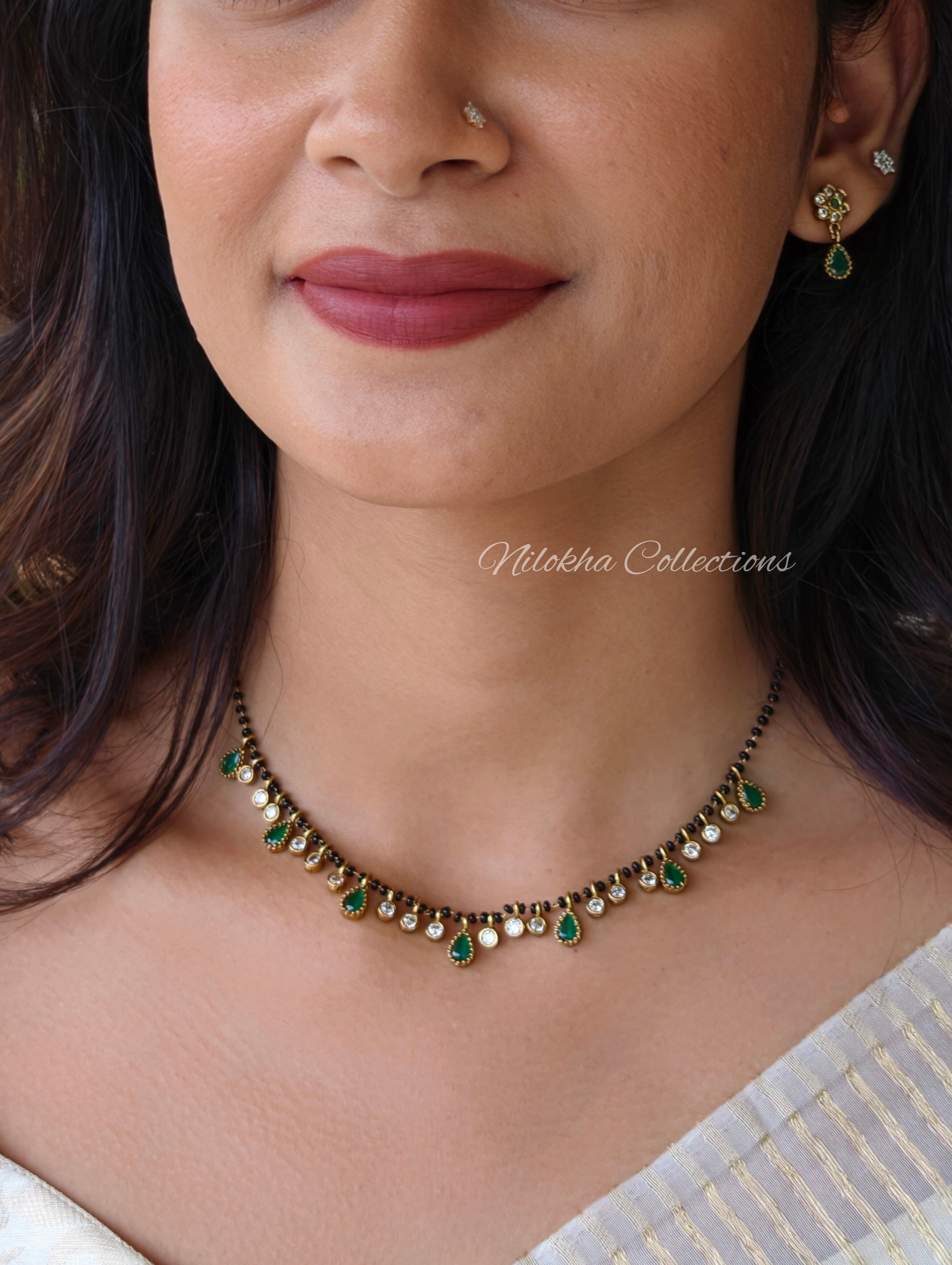 Karimani maala set with stones | NAN405