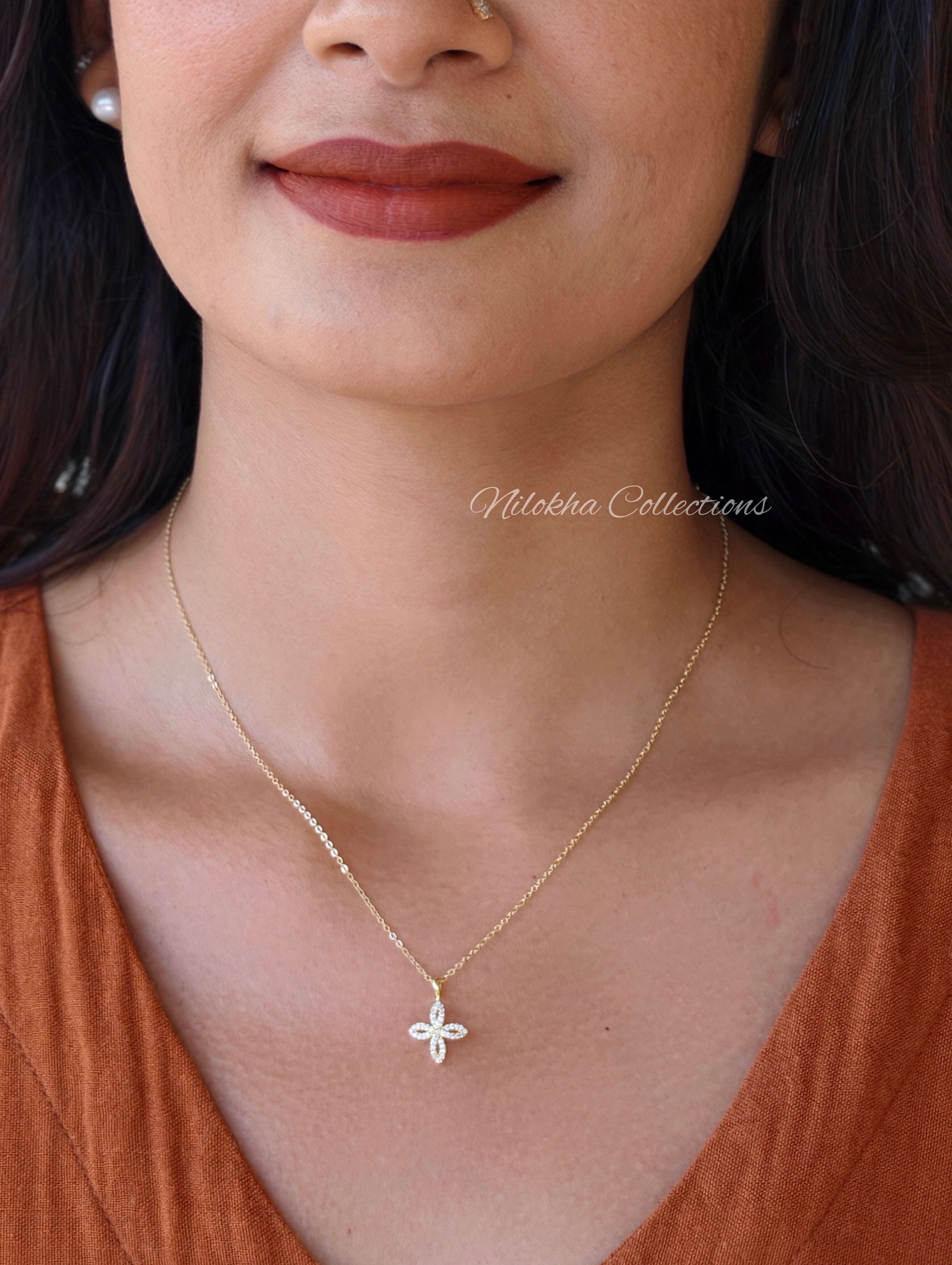 Floral anti-tarnish chain | NTN56