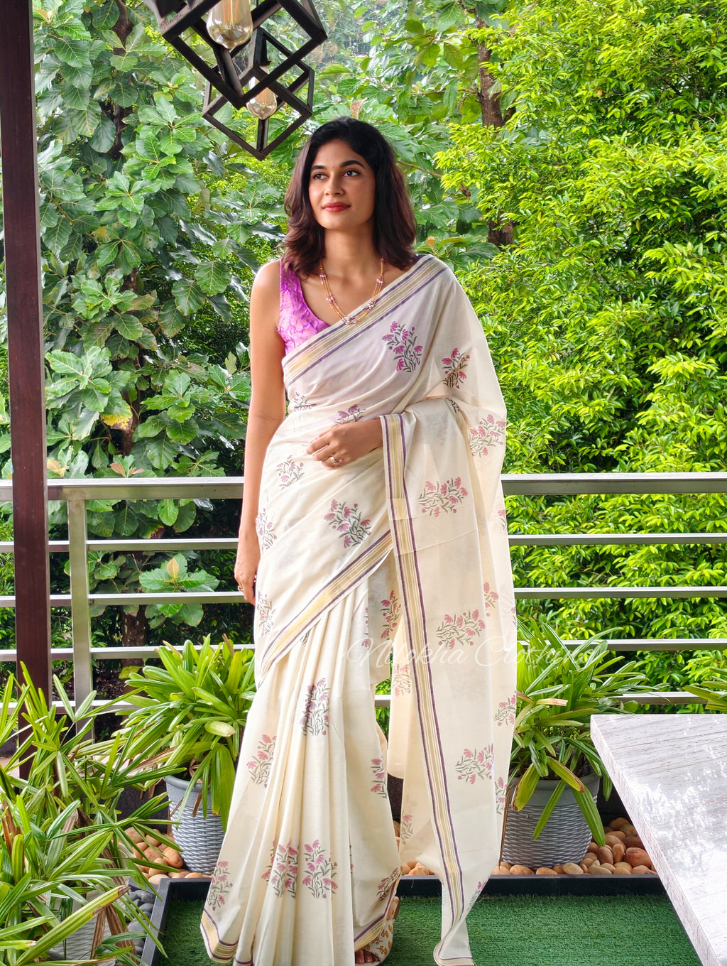 Floral kerala saree| NCO40