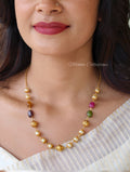 1 layer pearl chain with monalisa beads| NAN373